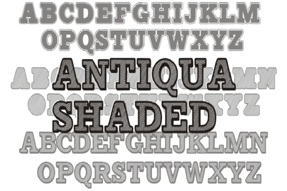 Antiqua Shaded: A Display Font That Commands Attention