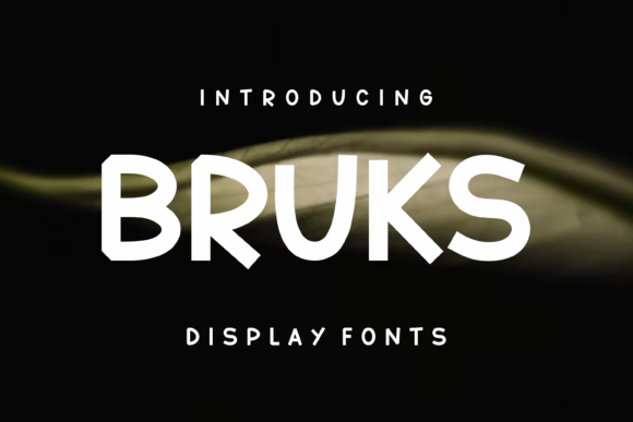 Bruks: A Modern Display Font for Bold Visual Identity