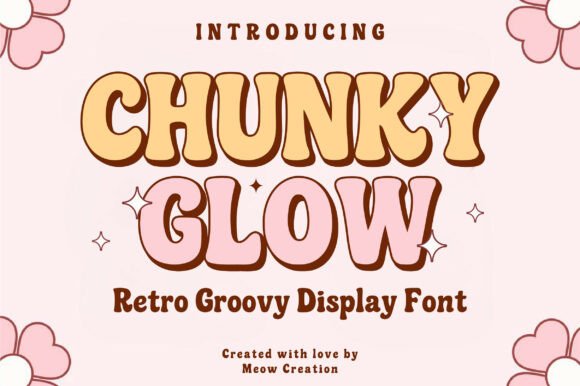 Chunky Glow: Your Ticket to a Groovy Retro Vibe