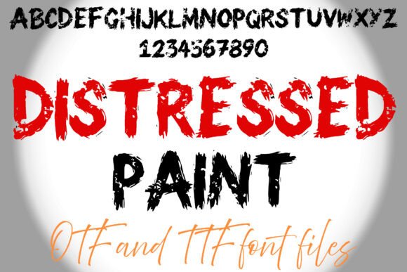 Distressed Paint: The Gritty Font That Gives Your Designs a Raw Edge