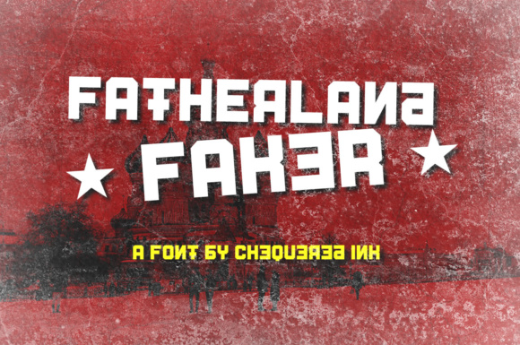 Fatherland Faker: A Display Font with Vintage Charm