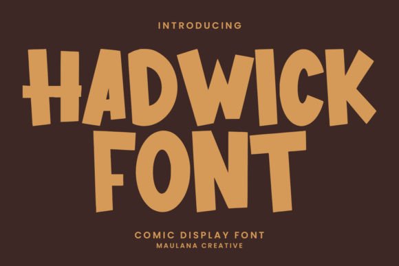 Hadwick: A Bold Display Font for Playful, Professional Designs