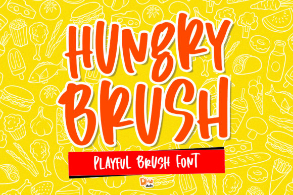 Hungry Brush: A Playful Font for Creative Branding