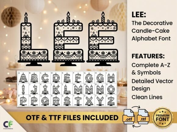 Lee: The Font That Brings a Birthday Party to Your Page