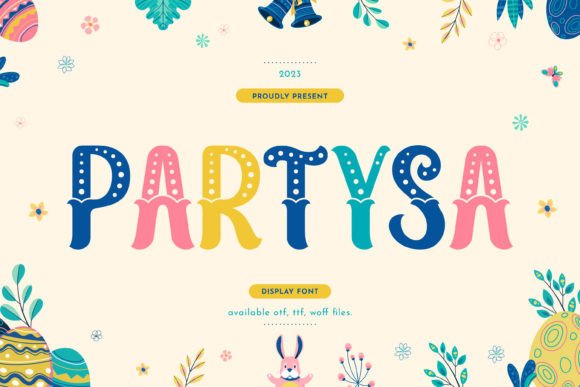 Partysa: The Display Font That Brings Playful Energy to Any Project