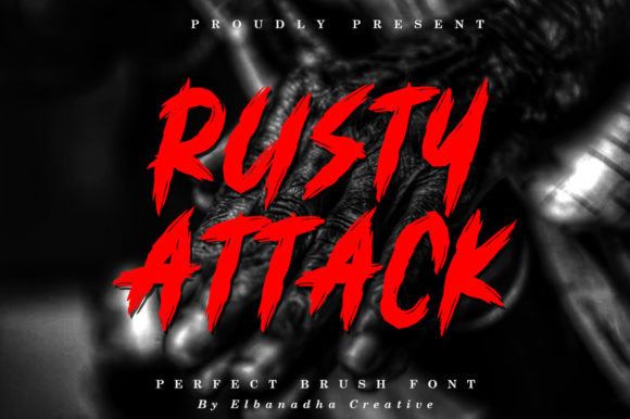 Rusty Attack: The Quirky Display Font for Bold Branding