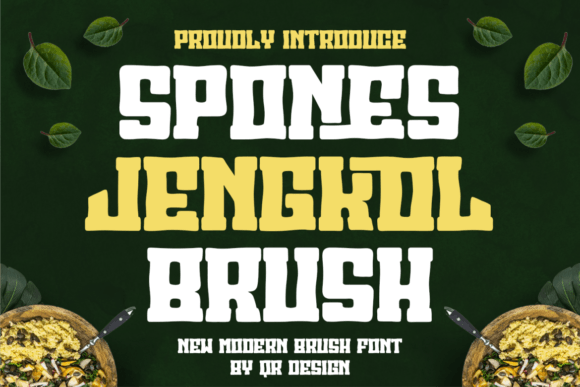 Spones Jengkol Brush: Bold Typography for Modern Brands