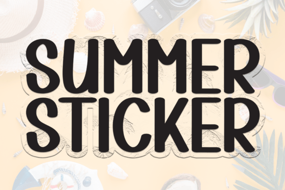 The Whimsical Charm of the Summer Sticker Typeface