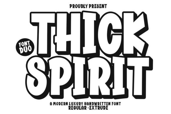 Thick Spirit: A Font That Brings Joyful Energy to Your Designs