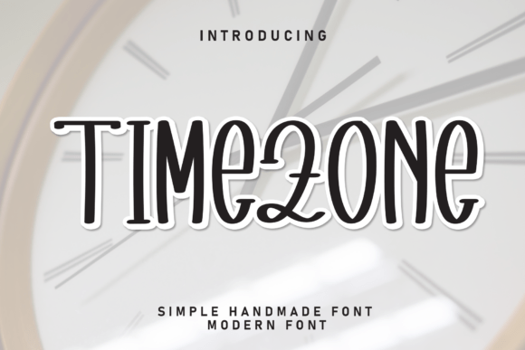 Timezone: A Handwritten Font for Projects with Personality