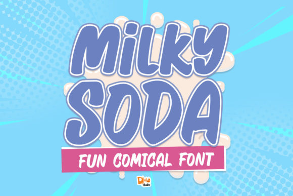 Unleashing Playful Energy: The Milky Soda Typeface