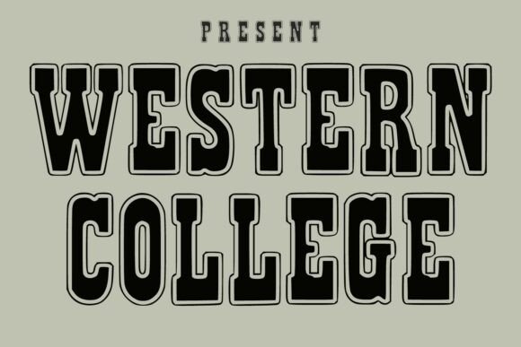 Western College: A Vintage Typeface with Modern Grit